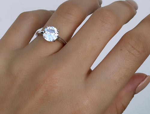 Round Cut Solitaire Ring