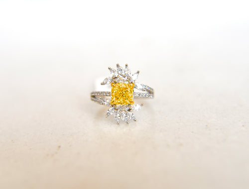 Yellow Flower Elegancy Ring