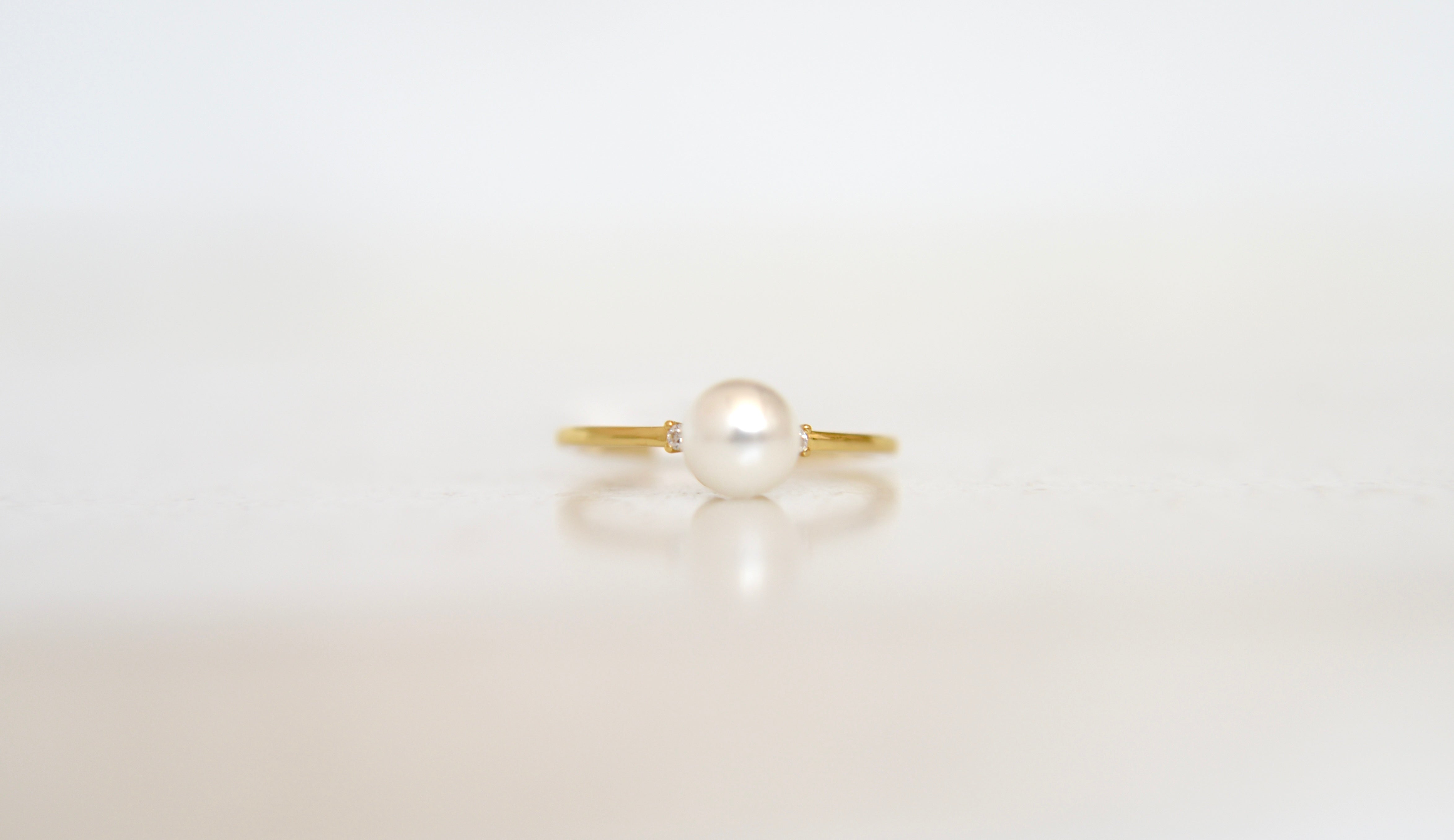 Gold Pearl Ring